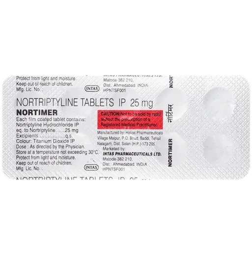 nortimer 25mg tablet 10's
